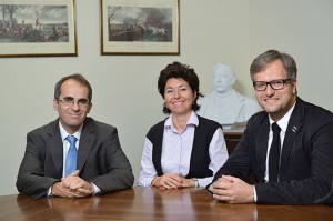 Balról jobbra: Barényi Sándor, Földes Andrea, Dr. Vásárhelyi Árpád